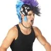 Morris "Checkered Mohawk Punk" Halloween Wig -TheHorrorDome Elegant Shop checkered mohawk punk halloween wig 8179910465