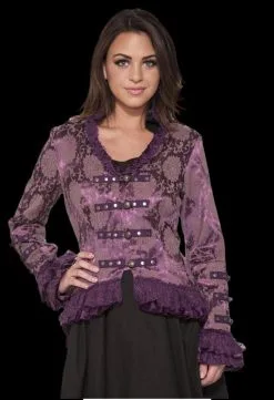 The Horror Dome "Gothic Ghostly Jacket In Purple" HD Hollywood Costume